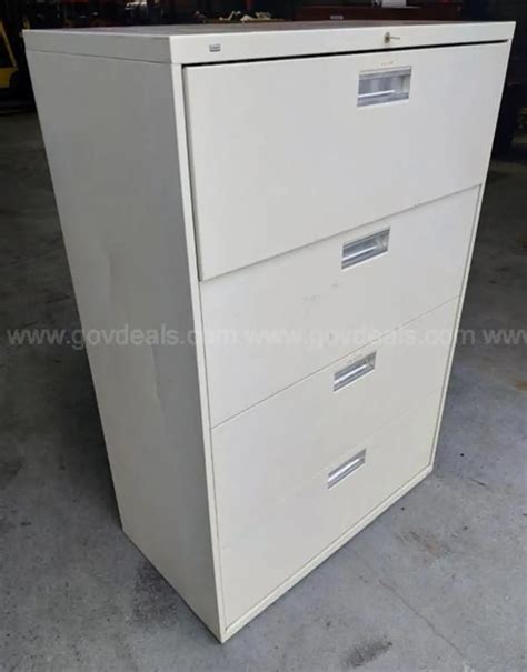 Hon 4 Drawer Lateral File Cabinet Govdeals