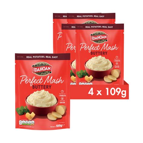 Idahoan Perfect Mash Buttery 109g Pack Of 4 Good Food Company Good Food Company