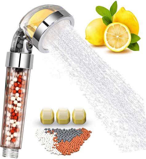 High Pressure Lemon Aroma Ionic Filter Water Saving Hand Shower Head