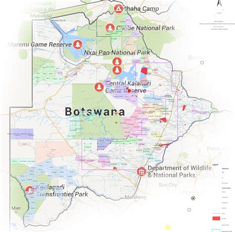botswana map alliance earth