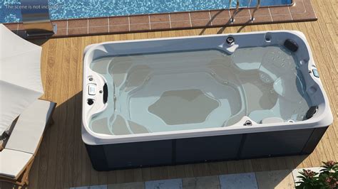 Spa Hot Tub With Water D Model Ds Blend C D Fbx Max Ma Obj Lxo Free D