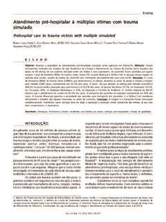 Atendimento pré hospitalar à múltiplas vítimas trauma