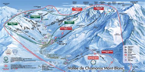 Chamonix piste map - Ontheworldmap.com