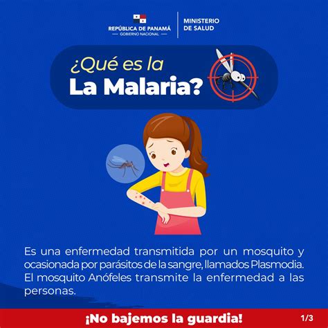 Ministerio De Salud De Panamá On Twitter La Malaria O Paludismo Es Una Enfermedad Causada Por