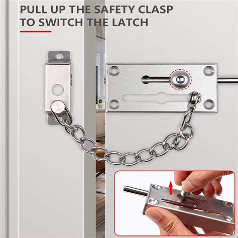 AIMENGA SUS304 Duty Stainless Steel Gate Latches, Narrow Design Door