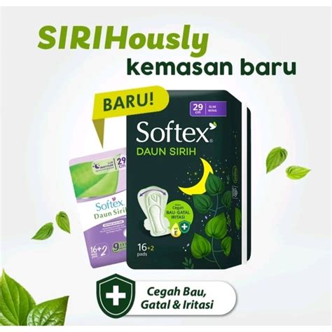 Jual SOFTEX DAUN SIRIH PEMBALUT 29 CM SLIM WING 16 2 Shopee Indonesia