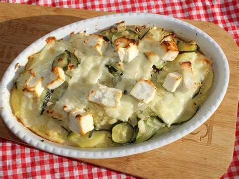 Kartoffel Zucchini Auflauf Mit Schinken Und Feta Von Racermom Chefkoch