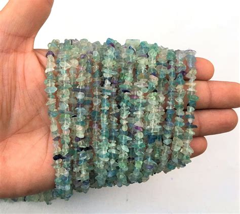 16 Inch Long Natural Fluorite Gemstonefluorite Smooth Uncut Etsy