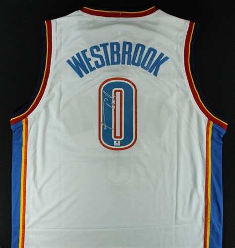 Russell Westbrook Signed Thunder Jersey (GA COA) | Pristine Auction