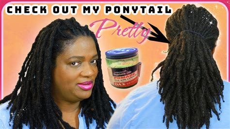 Check Out My Pretty Ponytail Grease My Scalp Using Green Dax Hair