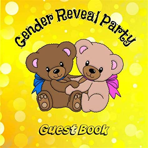 Gender Reveal Party Guest Book Cute Gender Reveal Guest Book Teddy