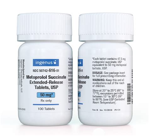 Metoprolol Succinate Extended Release Tablets Usp Riconpharma