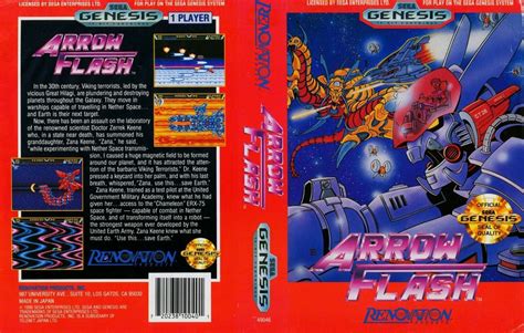 Arrow Flash Sega Mega Drive Genesis Video Games