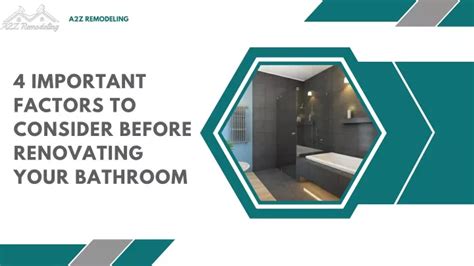 Ppt 4 Important Factors To Consider Before Renovating Your Bathroom