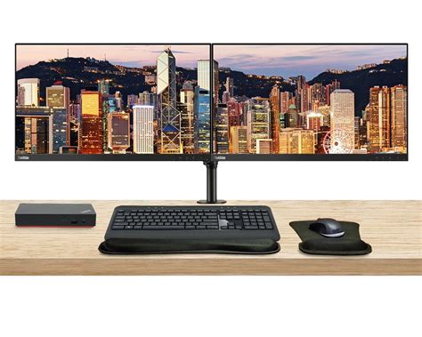 Lenovo Thinkvision P24h 2560 X 1440 Led Qhd Lcd 2 Pack Bundle With