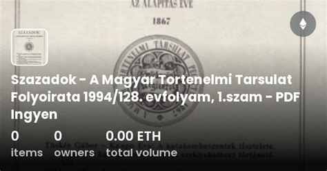 Szazadok A Magyar Tortenelmi Tarsulat Folyoirata 1994 128 Evfolyam