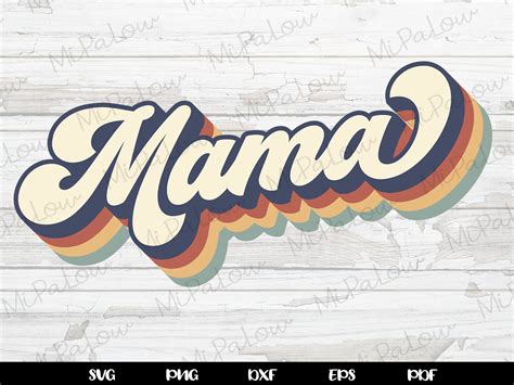 Retro Mama Svg Png Layered Mom Svg Mom Life Svg Mama Svg Etsy