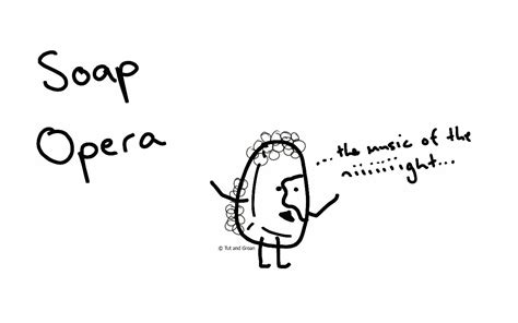 Soap Opera | A Tut and Groan Single Panel Cartoon | Funny Cartoons