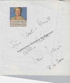 Original Autogramm Andrea Kiewel Zdf Autogramm Autograph Signiert