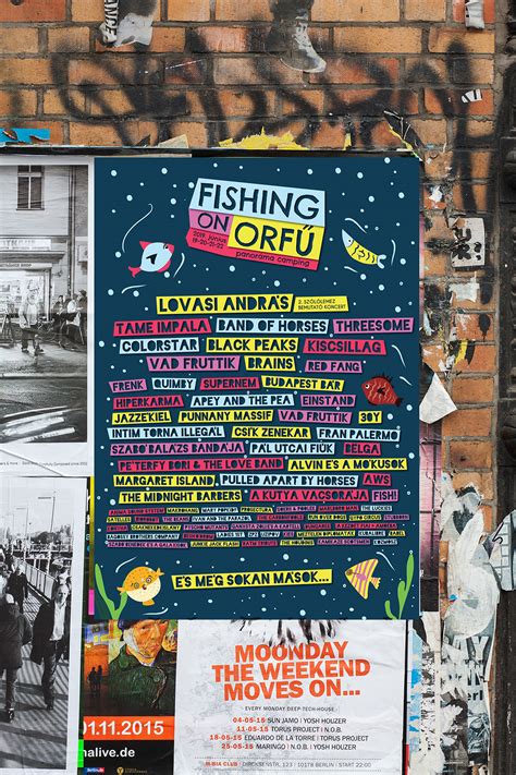 Fishing On Orf Line Up Poster On Behance