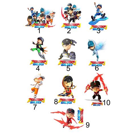 Jual Sticker Boboiboy Galaxy 2 Size 20 Cm Shopee Indonesia