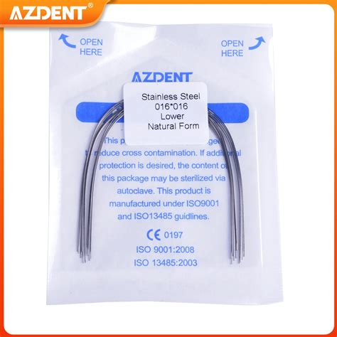 Pcs Pack Azdent Dental Orthodontic Stainless Steel Rectangular Arch