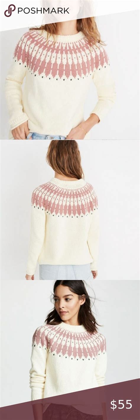 Madewell Keaton Fair Isle Sweater Size M Nwt Fair Isle Sweater