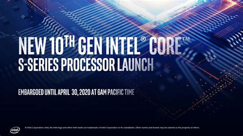 Intel 10th Generation Comet Lake Desktop Processors And 400 Series