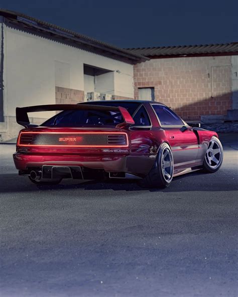 Cyberpunked Toyota Supra Mk3 Restomod CGI Dwells Around A 40 OFF