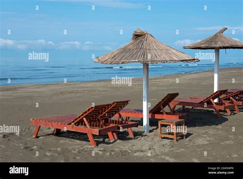 Beach, Velika Plaza, Ulcinj, Montenegro Stock Photo - Alamy