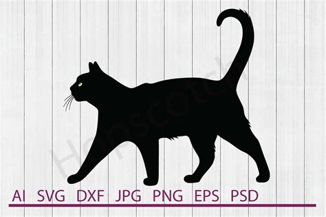 Black Cat Svg Cat Svg Dxf File Cuttable File 128931 Svgs Design Bundles