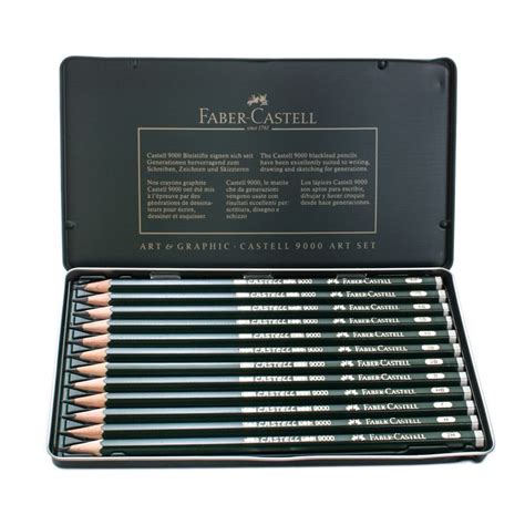 Graphite Sketch Pencil Set 12ct Faber Castell 9000 Art 8B 2H Art