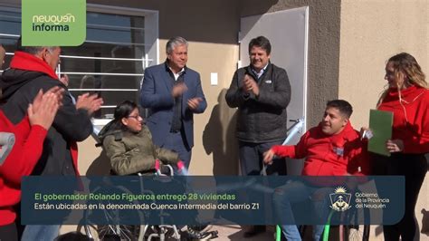 El gobernador Figueroa entregó 28 viviendas en el barrio Z1 de Neuquén