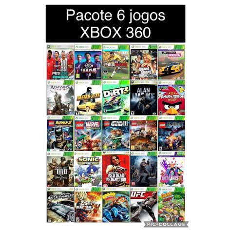 Pacote 6 Jogos Para Xbox 360 Leia A DescriÇÃo Escorrega O Preço