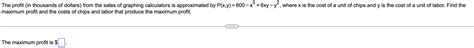 Solved b.) whats the maximum profit achieved when the | Chegg.com