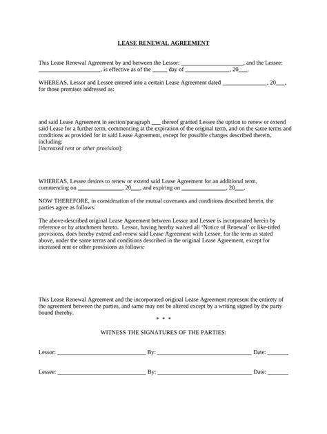 Lease Renewal Letter Pre Built Template Airslate Signnow