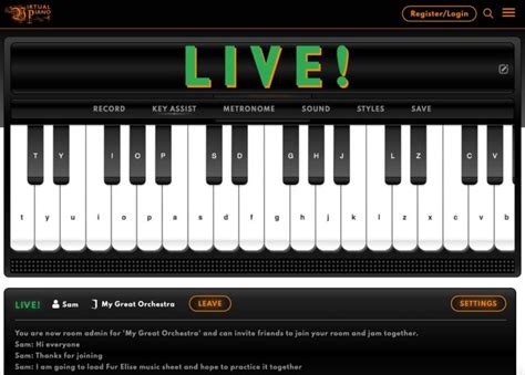 LIVE | Virtual Piano