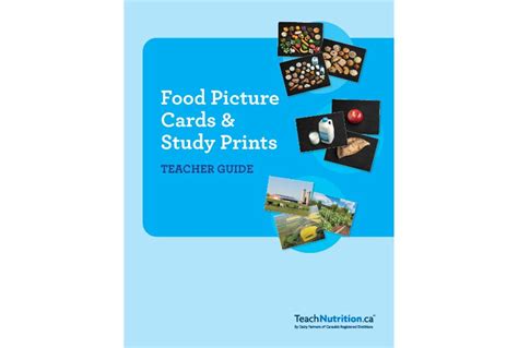 Food Picture Cards Activity Teacher Guide Teach Nutrition Alberta