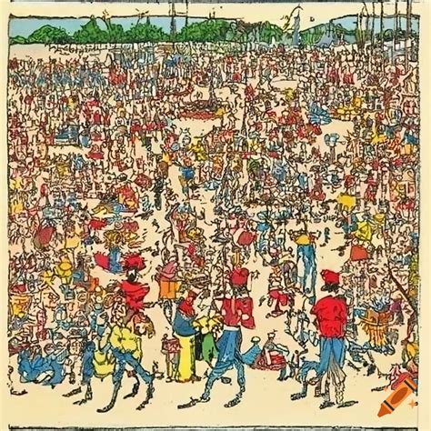 Scene From Where S Waldo Book On Craiyon