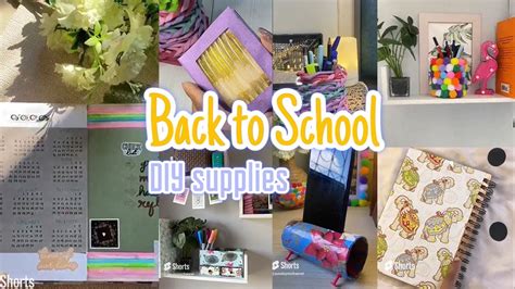 7 Diy Easy School Supplies Back To School Hacks And Crafts Youdoyou