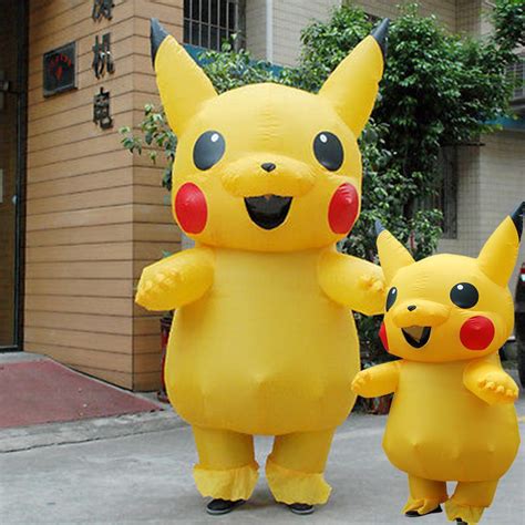 Nuevo Disfraz Inflable De Pokemon Pikachu Traje De Ni Os Fiesta Cosplay