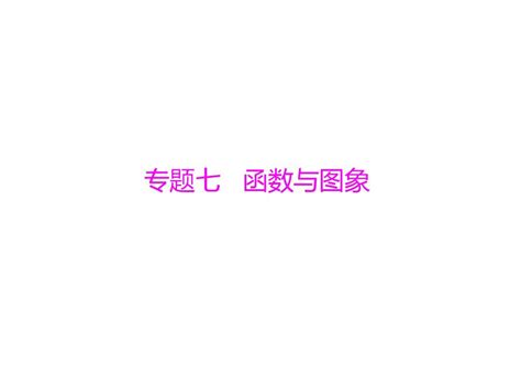 2016年南粤新中考数学复习配套课件专题突破七 函数与图象word文档在线阅读与下载无忧文档