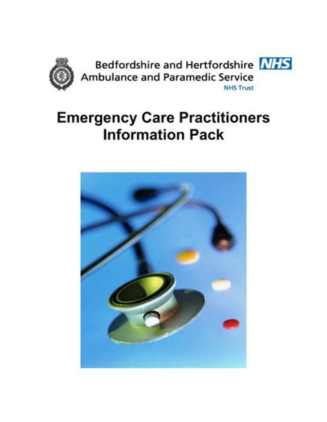 Emergency Care Practitioners Information Pack Pdf