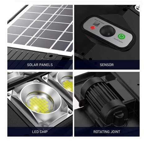 Set 2 Lampi Solare Cu Panou Solar Incorporat LED Telecomanda Cu