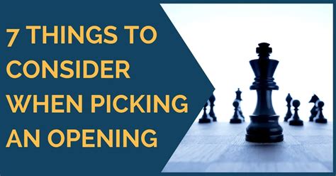 7 Things to Consider When Picking an Opening - TheChessWorld