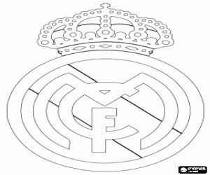 Escudo Del Real Madrid Para Colorear