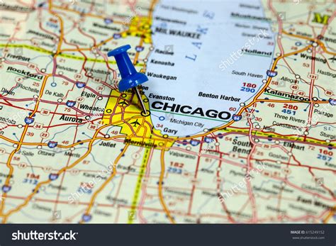 Map Of America Showing Chicago - Brigid Theodora