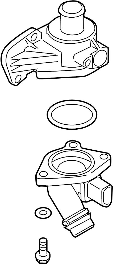 Volkswagen Jetta Engine Coolant Thermostat Kit THERMOSTAT HOUSING