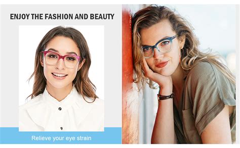 Stylish Designer Reading Glasses For Women Blue Light Blocking Oversized Fashion