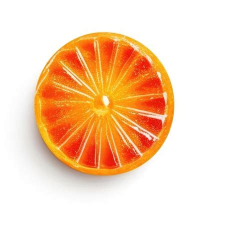 Una Naranja Cortada Se Corta Por La Mitad Y Tiene Un Fondo Blanco